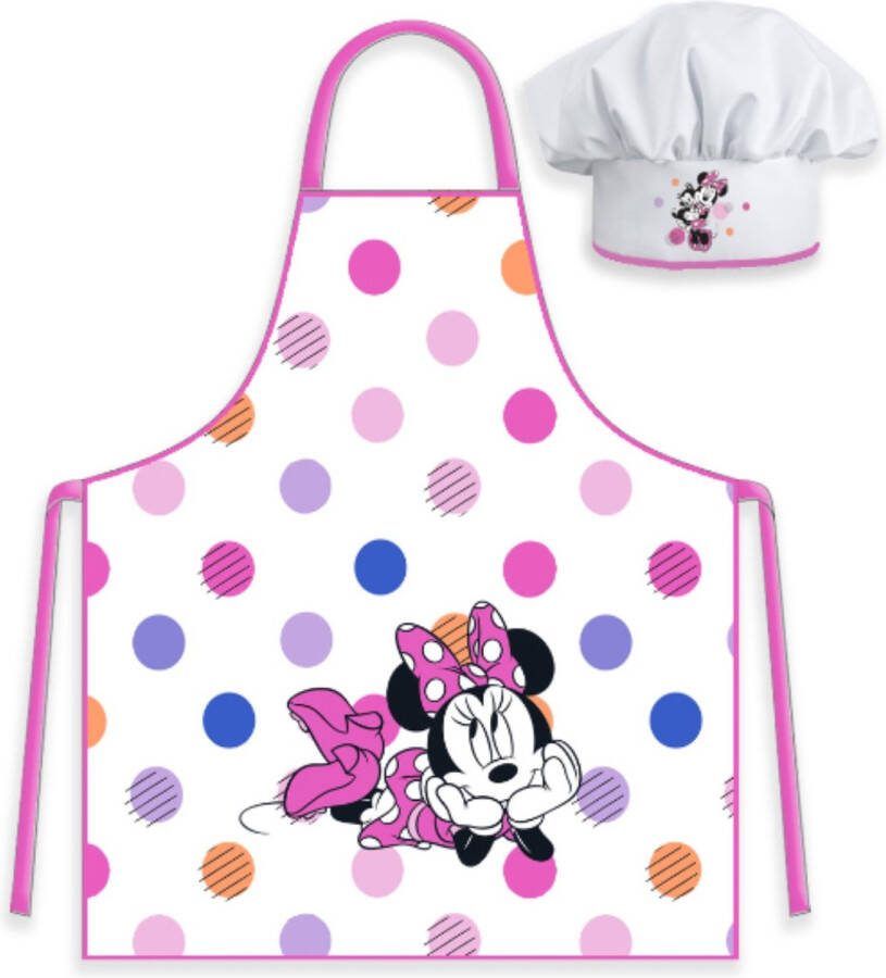 Minnie Mouse Keukenschort voor Kinderen met Koksmuts