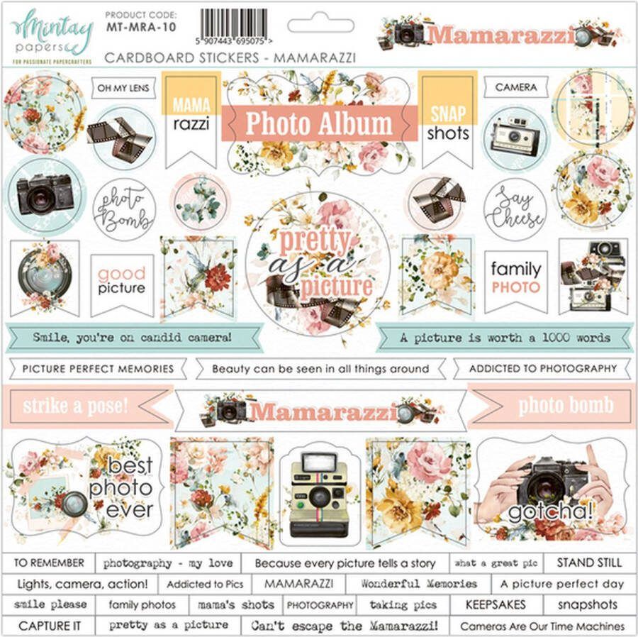 Mintay Papers cardboard stickervel MT-MRA-10 Mamarazzi