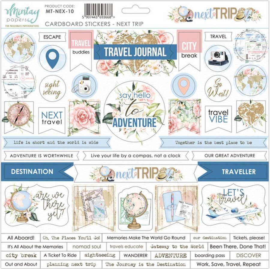 Mintay Papers cardboard stickervel MT-NEX-10