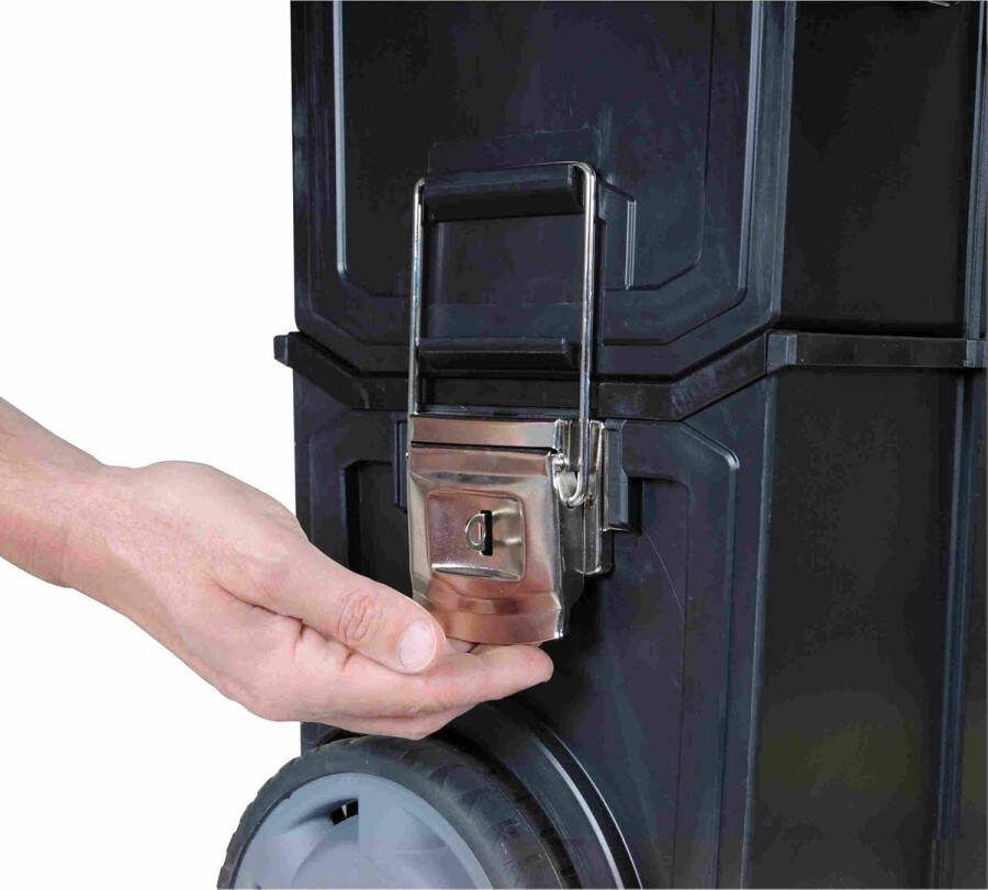 Mobiele gereedschapskist 2-in-1 variant robuuste telescopische handgreep 1-70-327