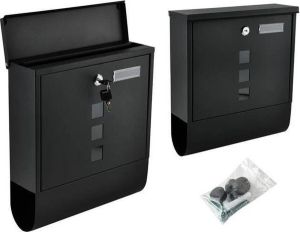 Moderne Brievenbus met Krantenrol – Wandbrievenbus Brievenbus Metaal Post Opvangkast Brievenbus Muurmontage 10x30 7x34 cm
