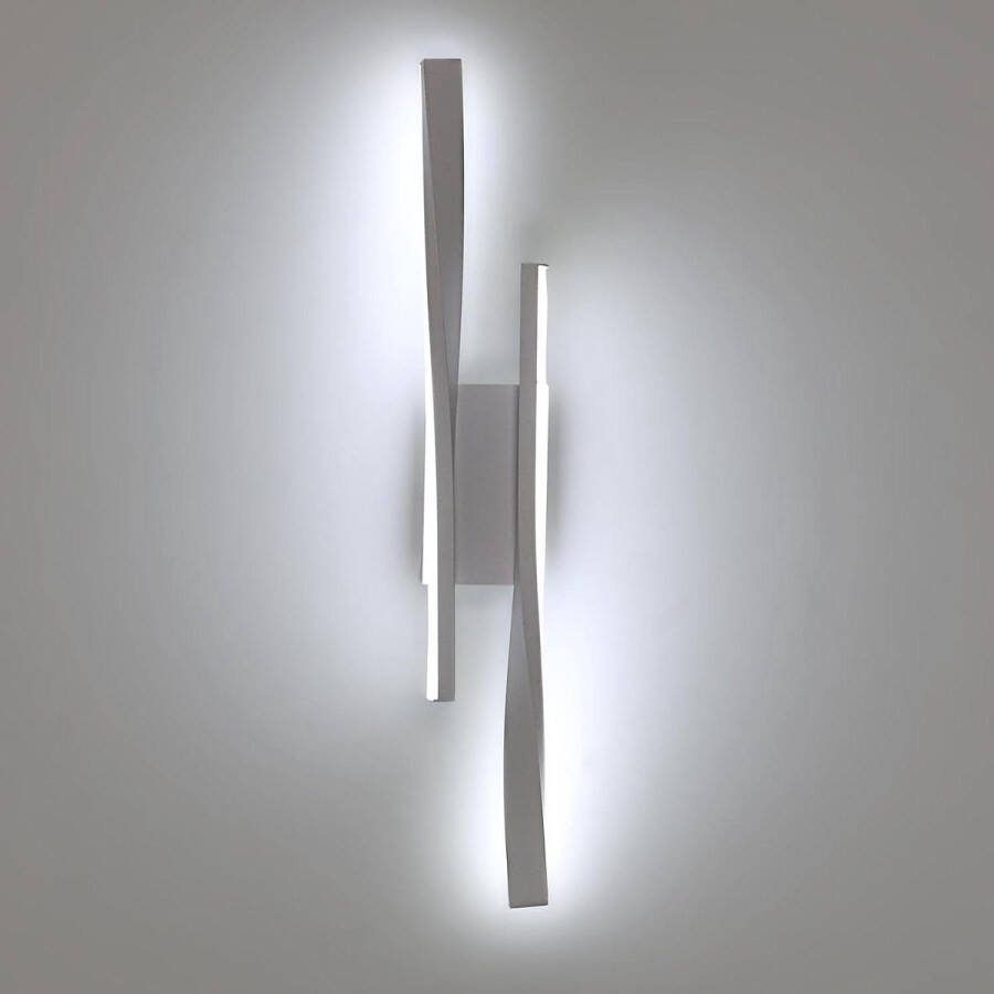 Moderne wandlamp voor binnen 16 W 1800 lumen koudwit 6500 K lange creatieve wandverlichting voor slaapkamer woonkamer gang trappen wit 42 cm