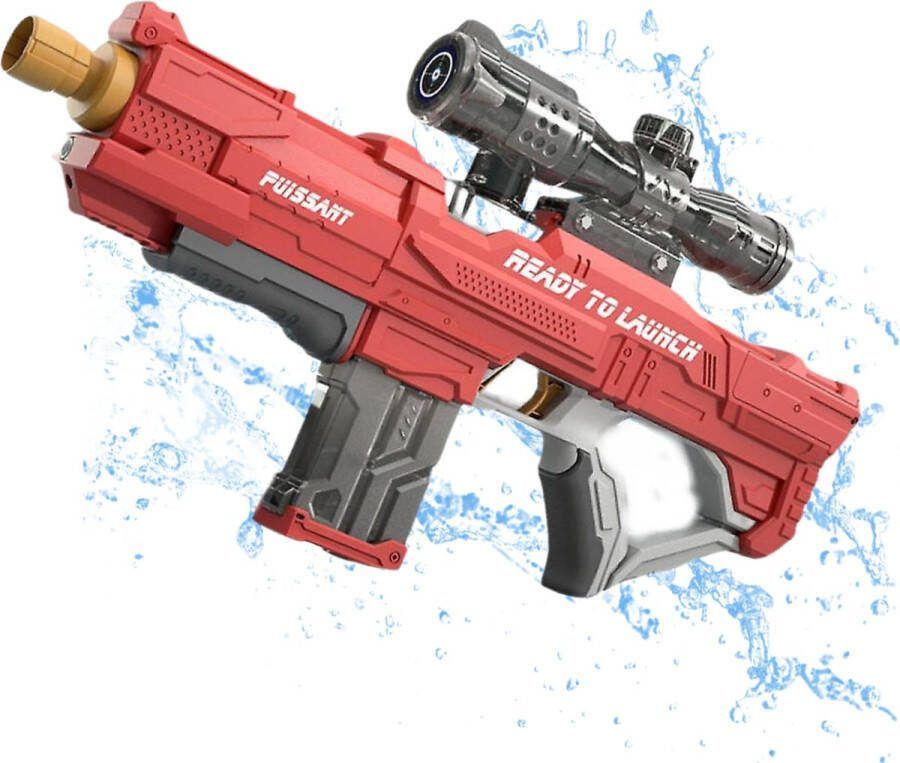 Modito Automatisch Waterpistool met Vizier Elektrisch Waterpistool Watergun Rood Buitenspeelgoed
