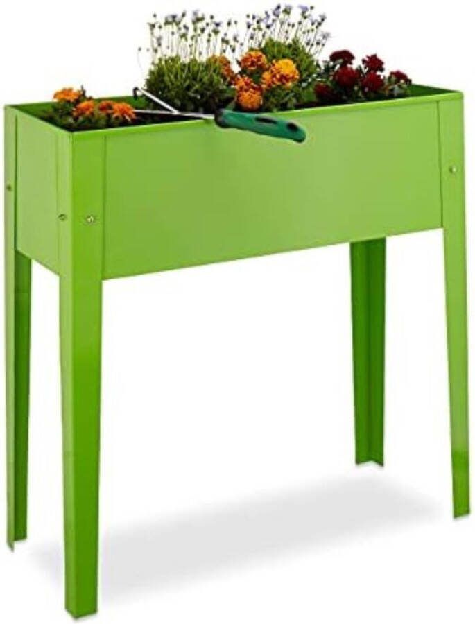 Moestuintafel Moestuinbak Op Poten Moestuintafel Op Poten Kruidenbak Op Poten Licht Groen