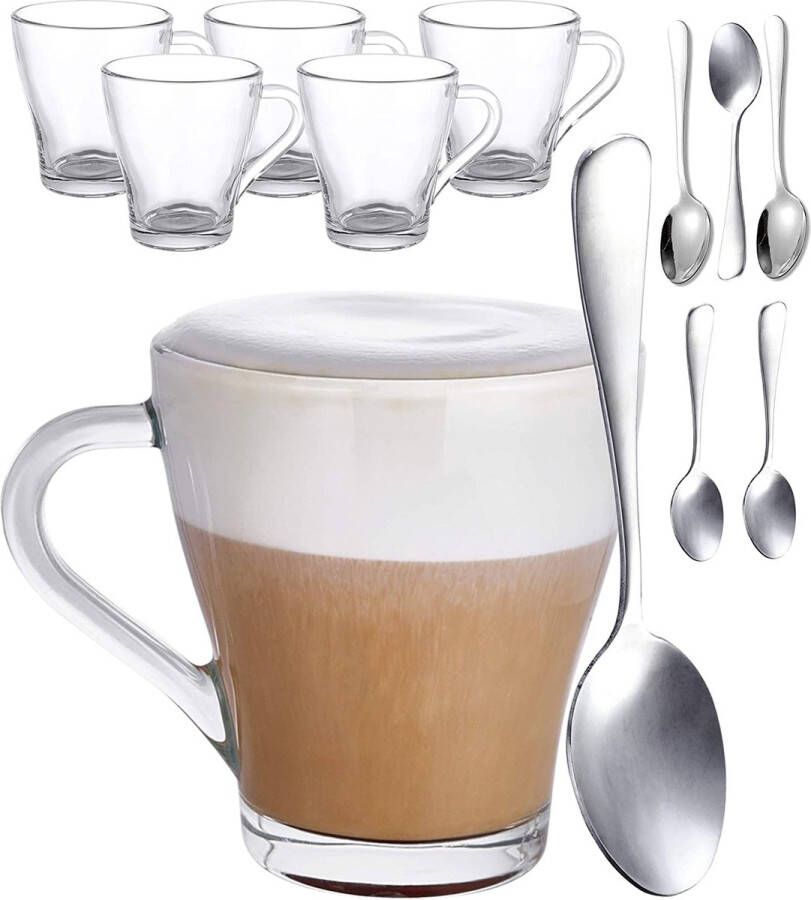 Mokkakopjes Koffiekopjes espressokopjes kopjes Cappuccino kopjes SET 6