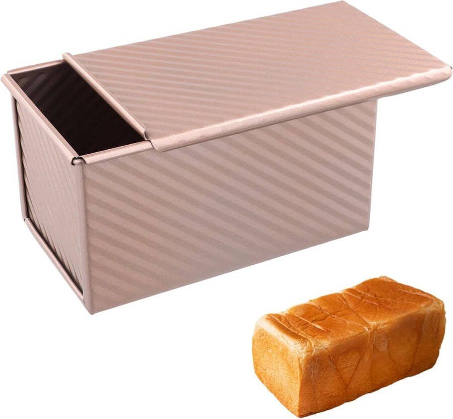 Mold Bakvorm met deksel anti-aanbak toast brood bakvorm aluminium anti-aanbak brood bakvorm gebak cake broodbakvorm voor toast sandwich cake
