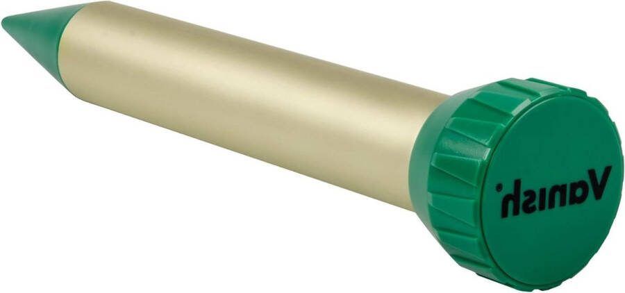 Mollenverjager MVT-1 trillingen maximaal 1250 m2 werkingsbereik werkt op batterijen IP55