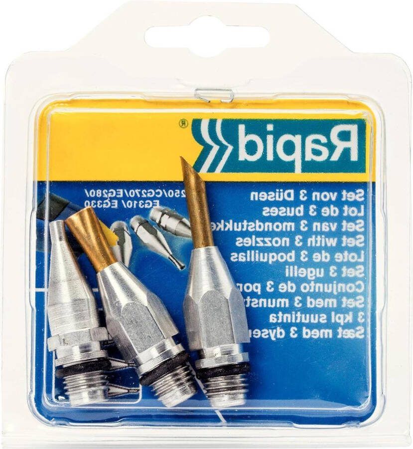 Mondstukken voor Lijmpistool Breed Lang Rapid Set