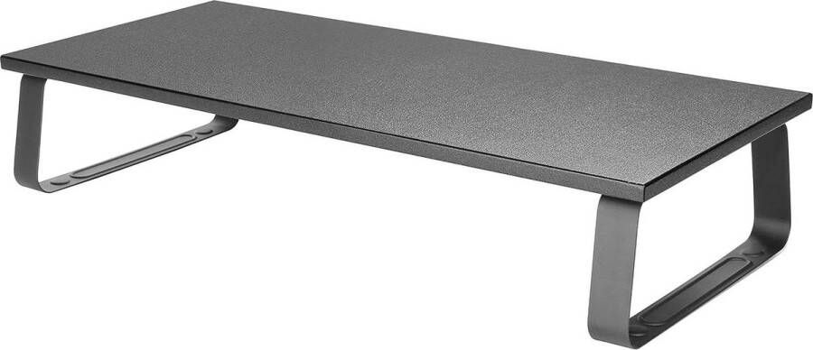 Monitorstandaard voor bureau-opzetstuk computermonitoren 60x26cm beeldschermverhoging laptoptafel
