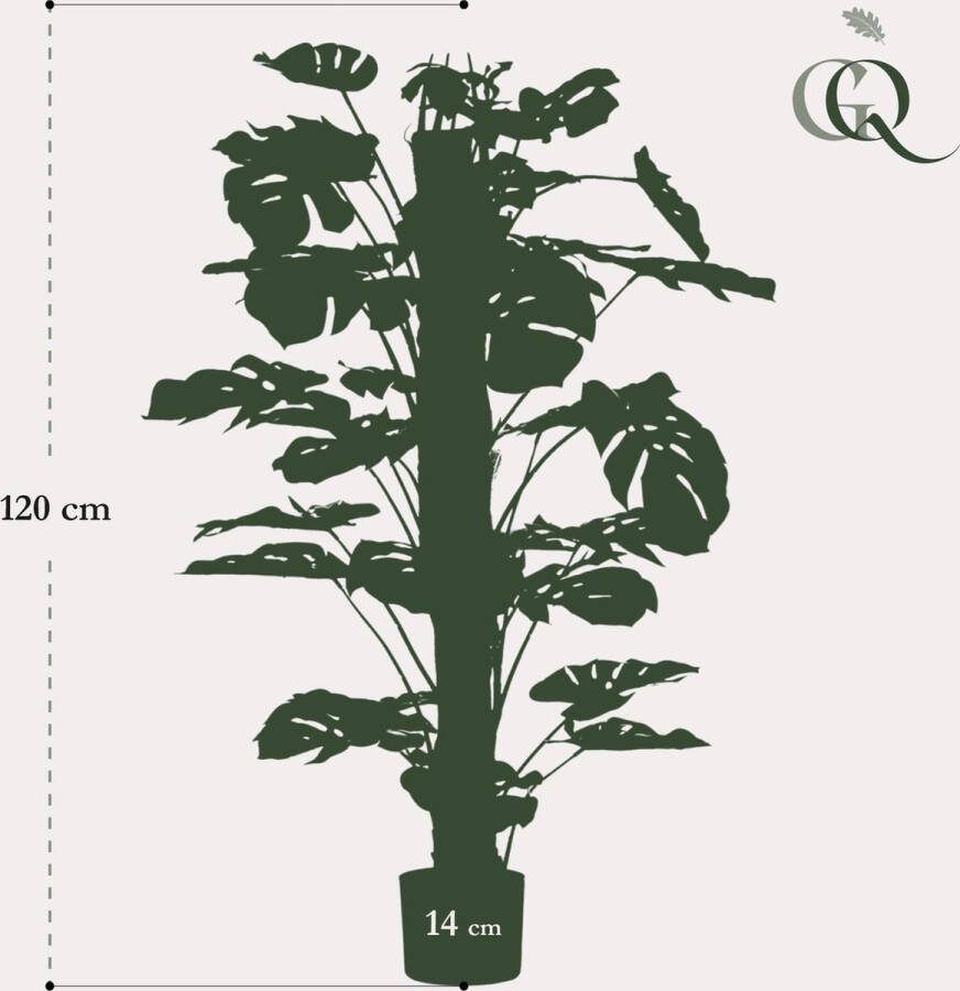 Monstera Deliciosa kunstplant 120 cm