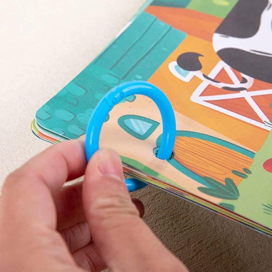 Montessori Herbruikbaar Stickerboek Educatief Kinderstickers Speelgoed voor Vroeg Engels Leren