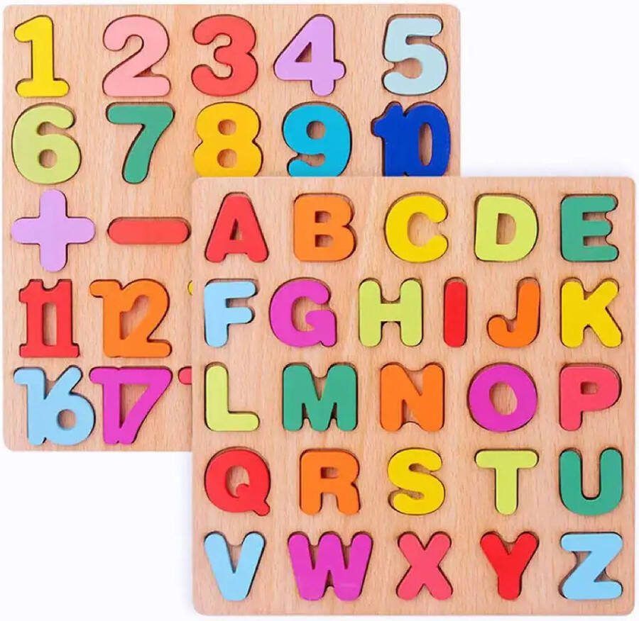 Montessori Houten Educatief Speelgoed Letters & Cijfers