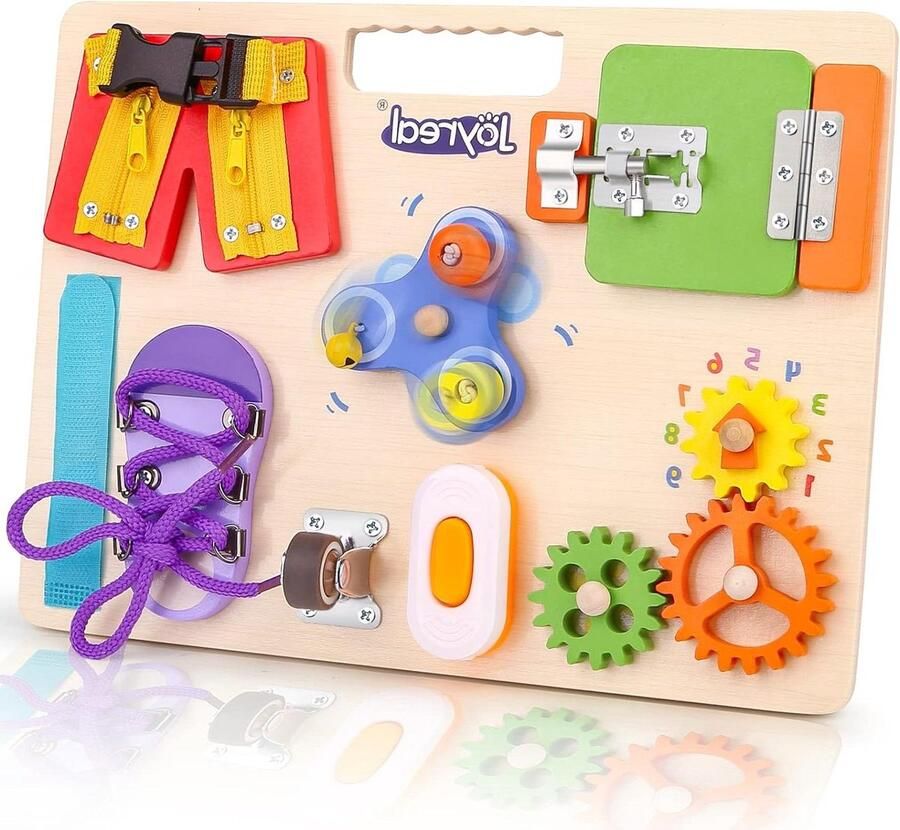 Montessori Houten Speelgoed 1-5 Jaar Motoriek Busy Board Sensorisch Spel Busy board