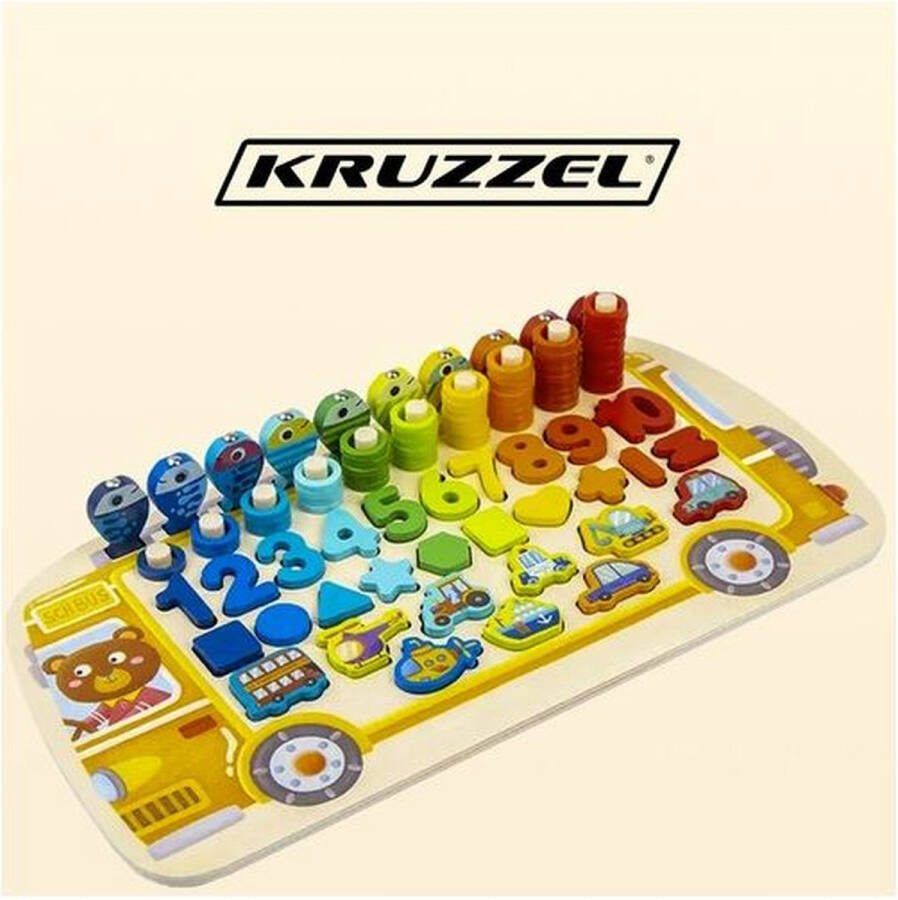 Montessori speelgoed Houten speelgoed Educatief speelgoed Houten puzzel Baby speelgoed Peuter speelgoed Cijfers en Letters Educatief houten speelgoed auto Kinder ontwikkeling speelgoed Magneetpuzzel Milieuvriendelijk speelgoed