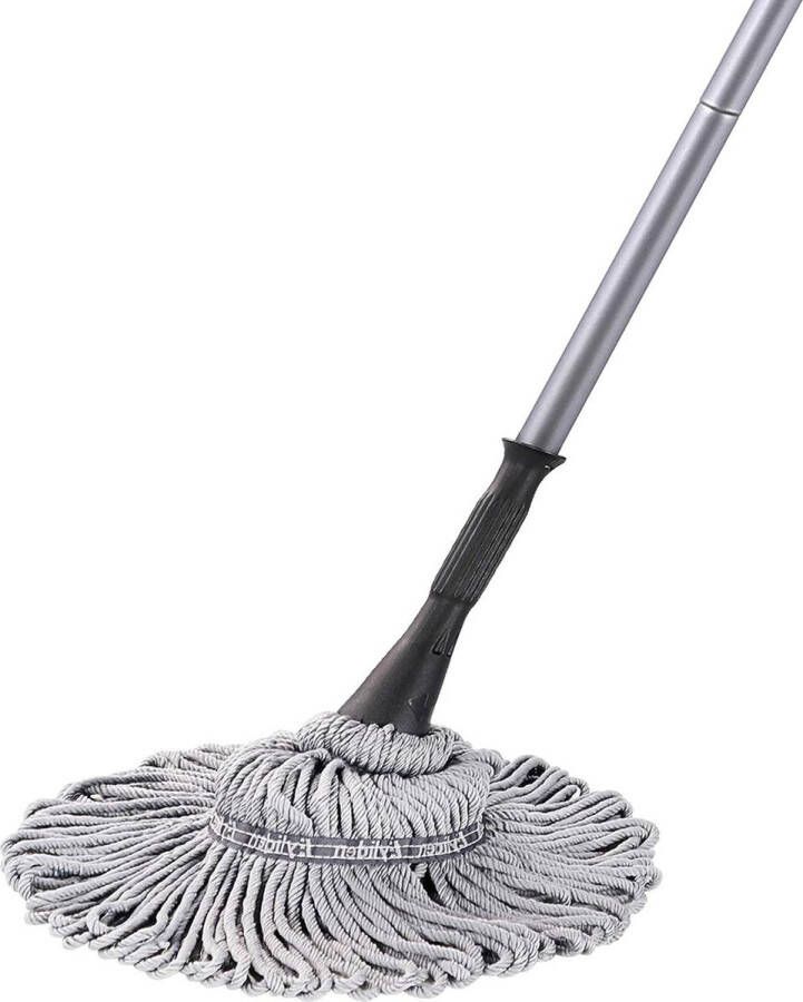 Mop met 2 herbruikbare koppen Twist Mop met lange steel Vloerreiniging voor hardhout vinyl tegels commercieel huishoudelijk schoon