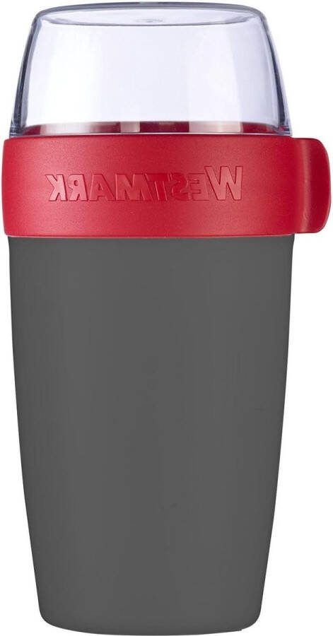 Muesli beker handige beker voor onderweg ideaal voor ontbijtgranen soep pap of yoghurt magnetron- en vriezerbestendig 700ml BPA-vrij met lekvrije deksel