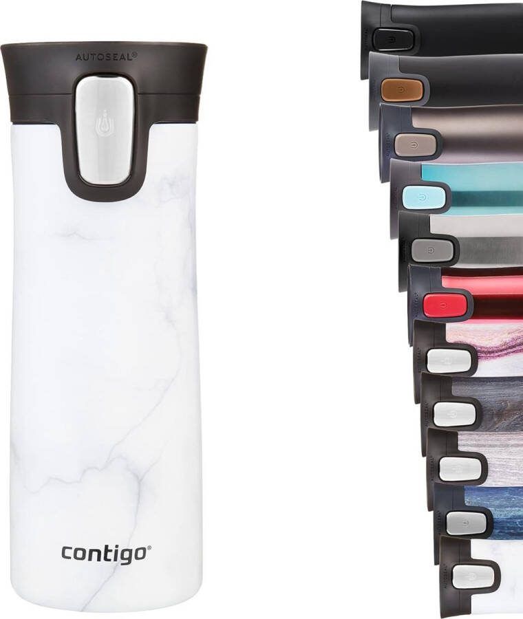Mug auto Pinnacle Autoseal thermosbeker roestvrijstalen beker-to-go isoleerbeker lekvrij koffiebeker-to-go Travel Mug met Easy-Clean-deksel BPA-vrij 420 ml
