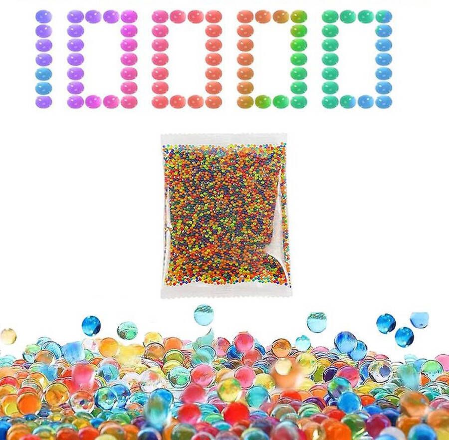 Multi Color Balletjes 10.000 stuks 7-8mm Blauw Waterabsorberende balletjes Waterballetjes Gelballetjes Transparant Waterparels Waterbeads