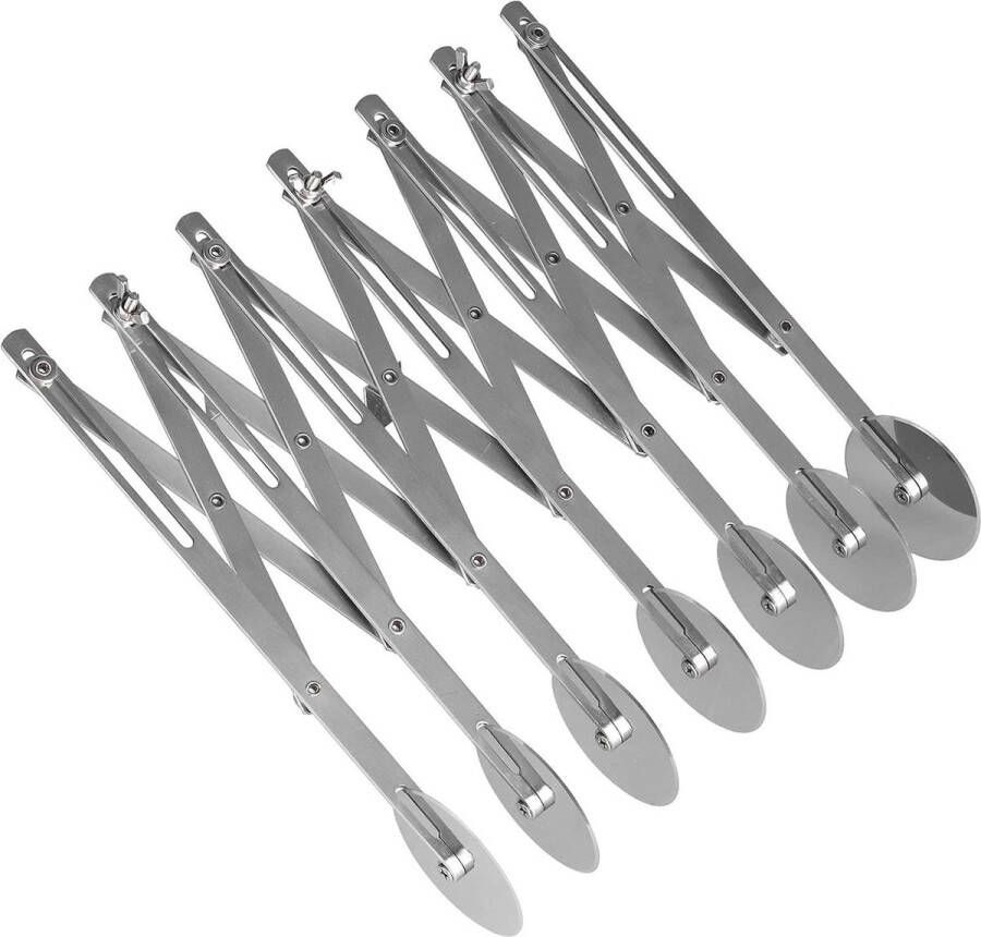Multi Wiel Deegroller Rvs Gebak Divider Koekjes Cutter Bakken Tools Thuis Keuken of Commercieel Gebruik 7 wielen