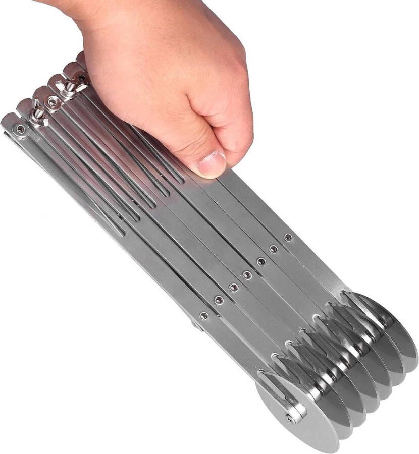 Multi Wiel Deegroller Rvs Gebak Divider Koekjes Cutter Bakken Tools voor Thuis Keuken 5 Wielen pizza cutter