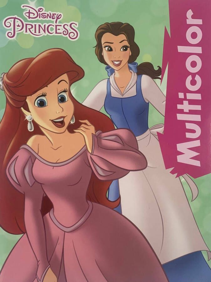 Multicolor Disney princess kleurboek Met 32 prachtige pagina's waarvan 16 betoverende kleurplaten en 16 inspirerende voorbeelden is dit kleurboek een onmisbare toevoeging aan elke knutsel- en kleurcollectie