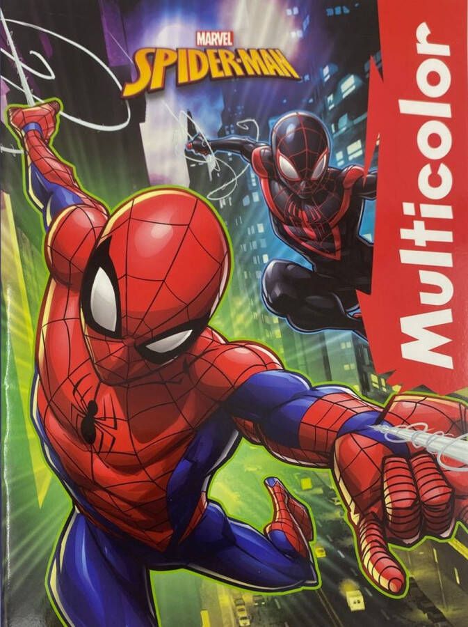 MultiColor Marvel Spider-man spiderman kleurboek voor kinderen uitermate geschikt voor kleurpotloden