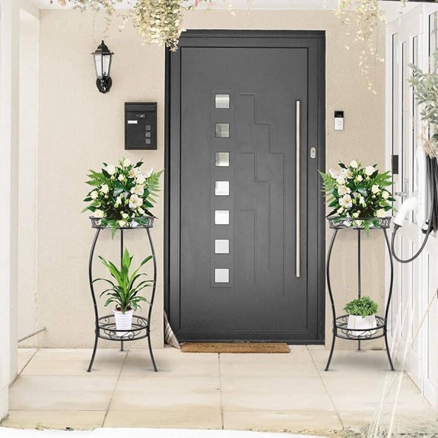 Multifunctioneel plantenrek voor balkon hoek woonkamer kantoor tuin 33 x 30 x 8 centimetres