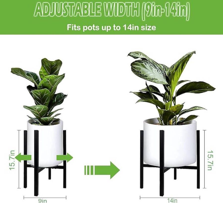 Multifunctioneel plantenrek voor balkon hoek woonkamer kantoor tuin 42 x 16 x 5 centimetres