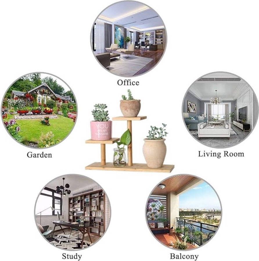 Multifunctioneel plantenrek voor balkon hoek woonkamer kantoor tuin
