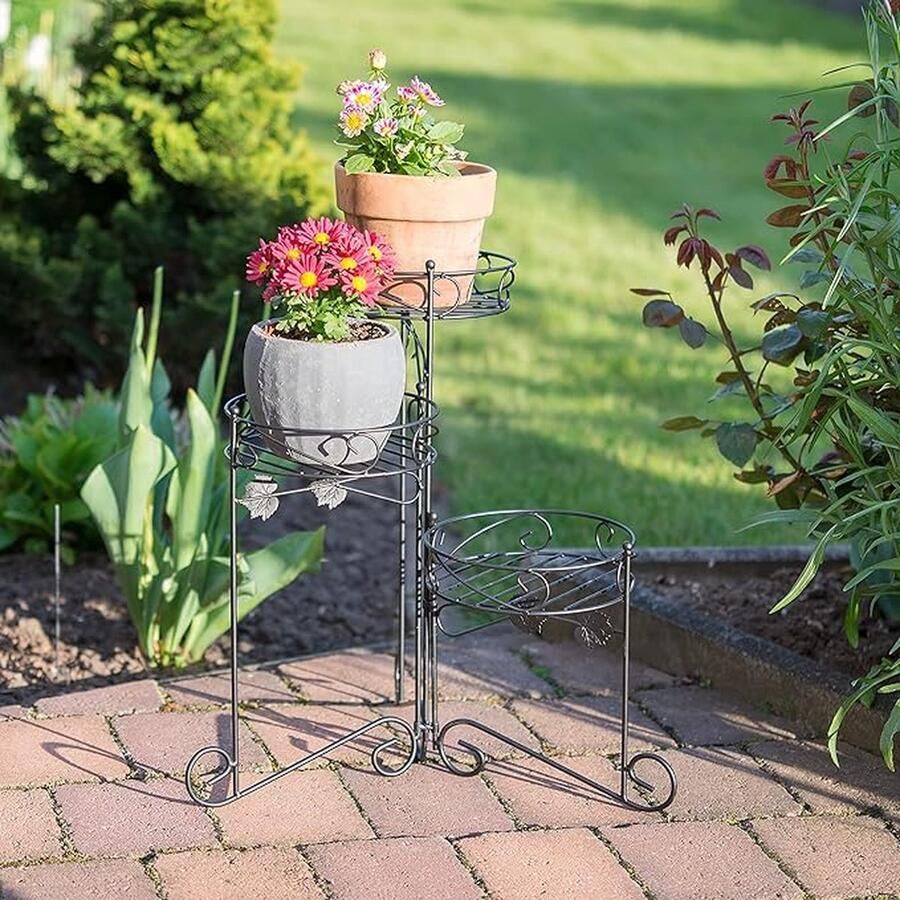 Multifunctioneel plantenrek voor balkon hoek woonkamer kantoor tuin 50 x 25 x 50 centimetres