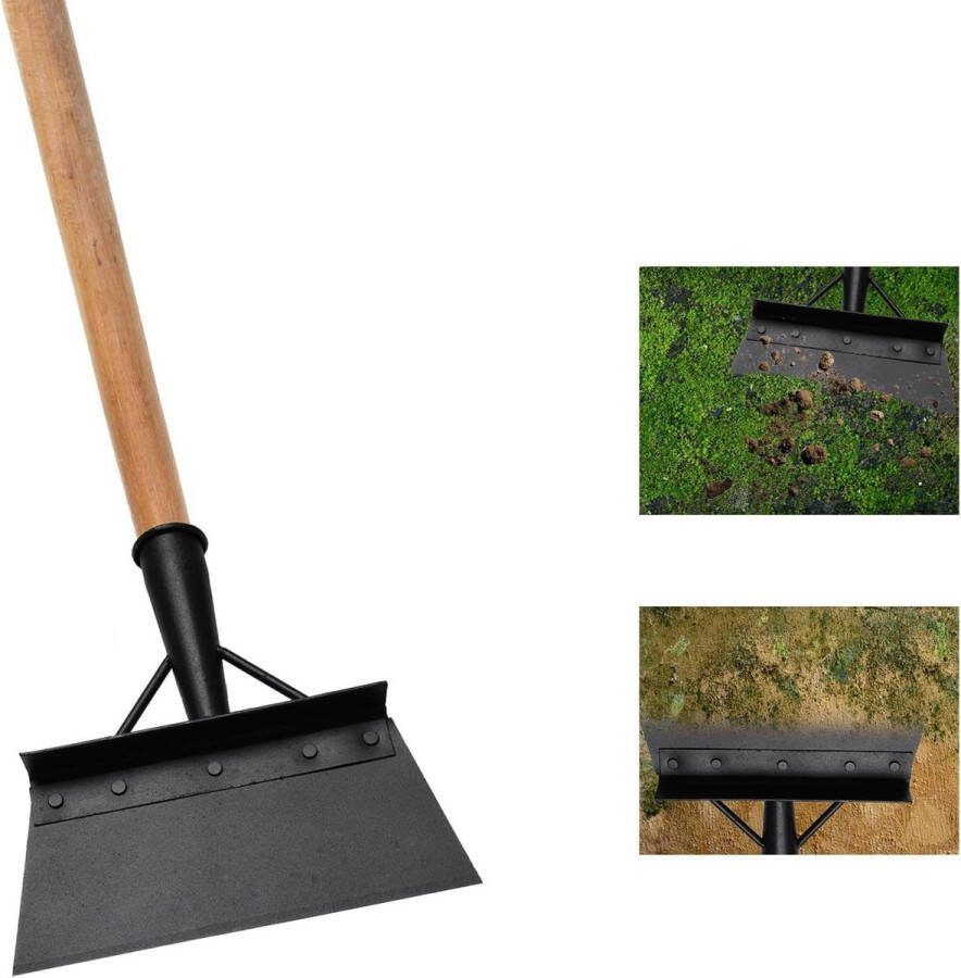 Multifunctionele 23cm outdoor tuinreinigingsschep zwart platte tuinschep onkruidplantenschep voor tuinreiniging onkruid wieden huis boerderij