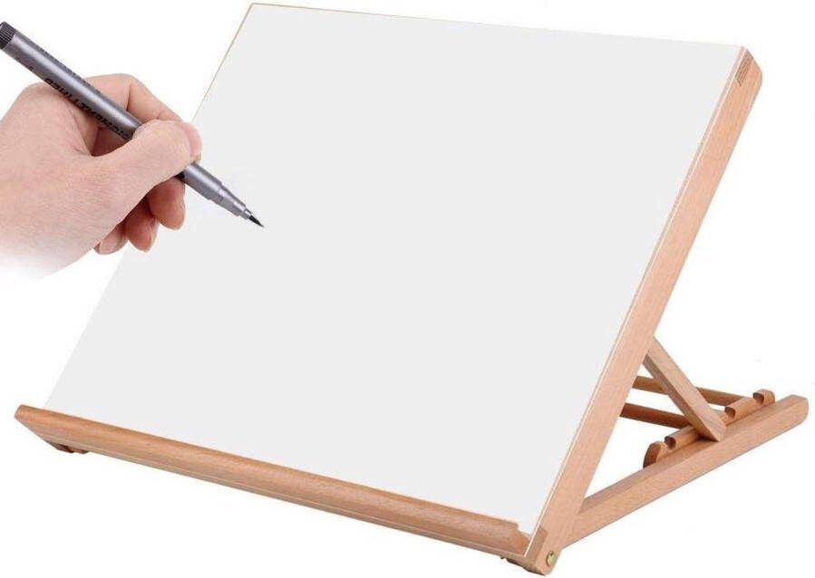 Multifunctionele A2 Verstelbare Houten Tekentafel Bureau Tekentafel voor Schilderen en Tekenwerken Ezel Art Supply voor Studenten en Kids