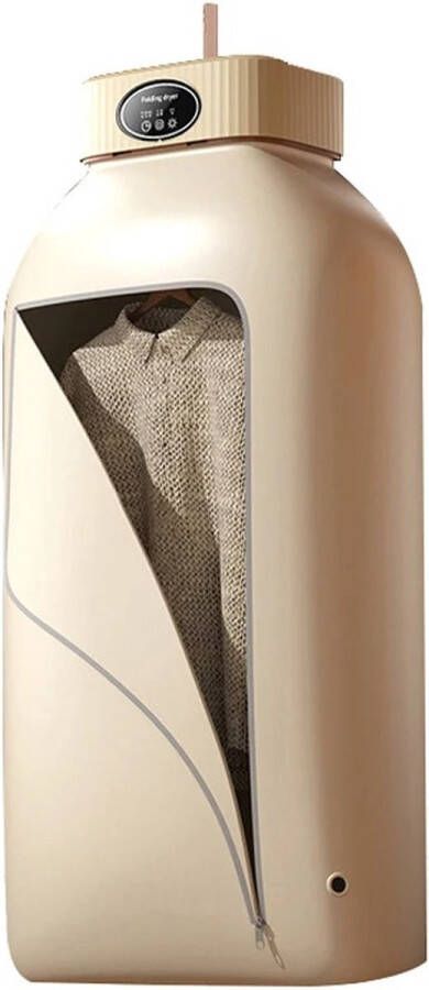 Multifunctionele Droger Elektrische Wasdroger Draagbare Compact Opvouwbare Wasdroger 1000 W Kleine droger Smart Droger Tijdsinstelling Beige