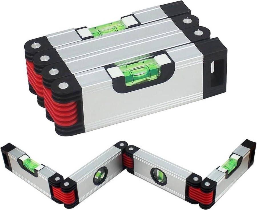 Multifunctionele opvouwbare waterpas Magnetische waterpas voor timmerwerk Multifunctioneel niveau scharniervlak