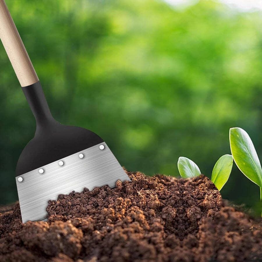 Multifunctionele outdoor tuinreinigingsschep tuinschep staal plat onkruidgereedschap schep planten boerderij wieden gereedschap voor tuin gazon 21 cm
