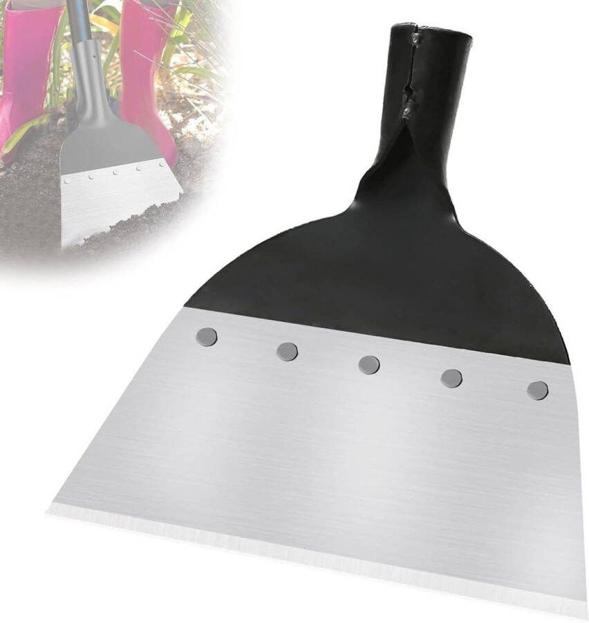 Multifunctionele tuinschep outdoor tuin reinigingsschep planten onkruidschep staal onkruidgereedschap 23 cm