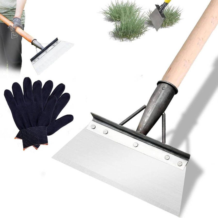 Multifunctionele tuinschep reinigingsschep tuinschraper onkruidgereedschap voor tuinieren tuinschep voor onkruid en mos 23 cm