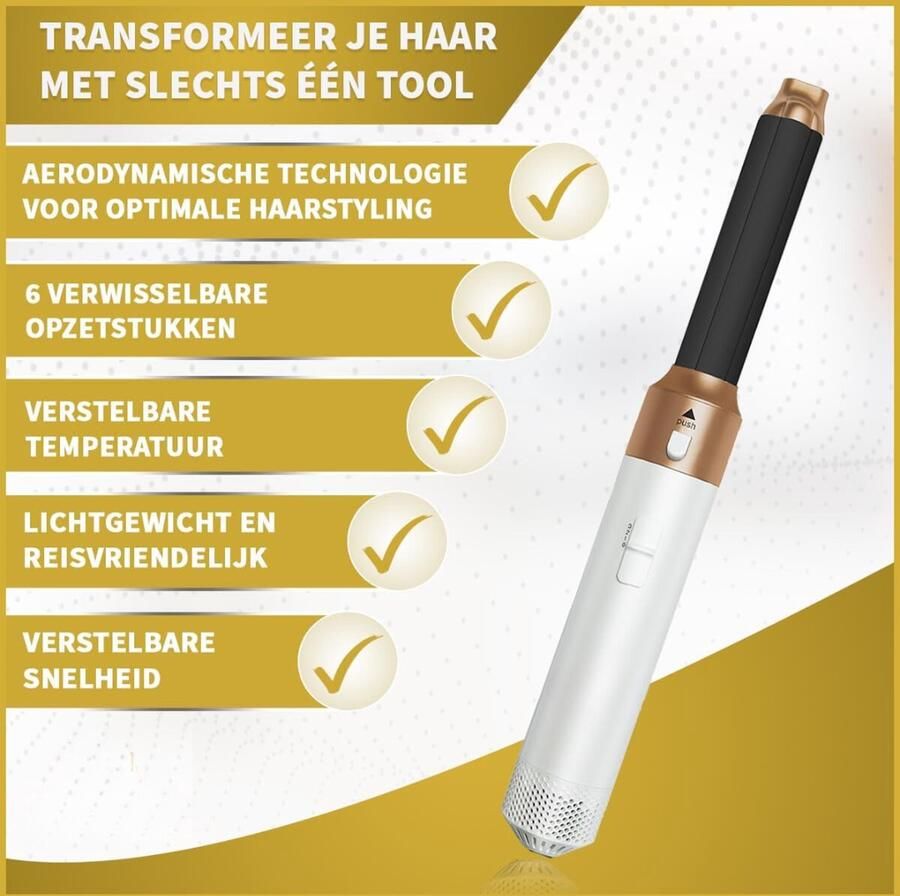 Multistyler Krulborstel Hairwrap Föhnborstel Hairstyler Haarstyler Wafeltang Stijlborstel