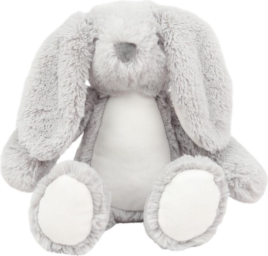 Mumbles Knuffel Konijn Grijs Gepersonaliseerd Bedrukken met naam Geboorte Kind