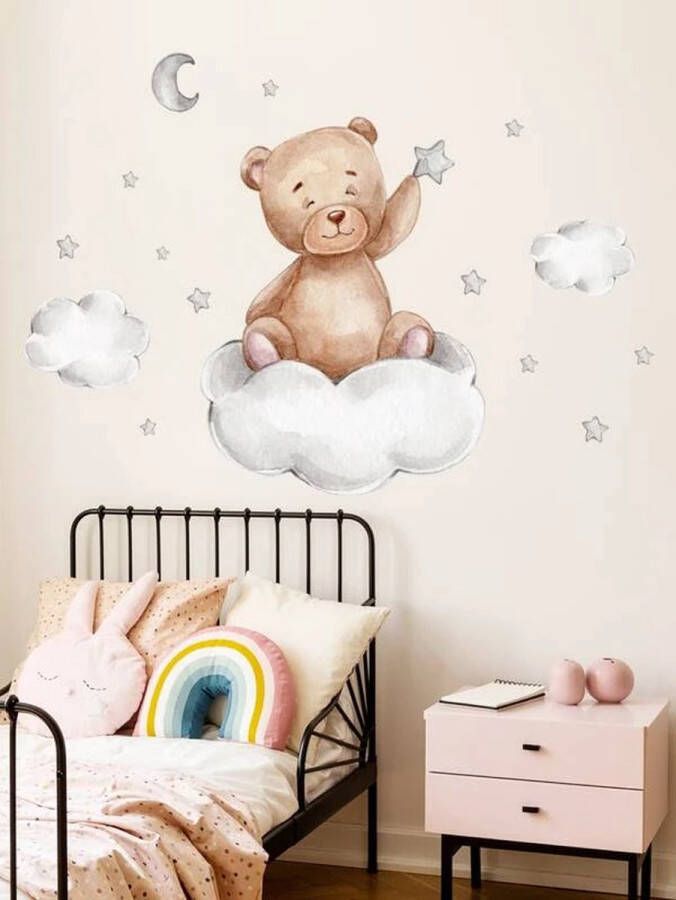 Muursticker beer Baby kamer kinderkamers Decoratie Wolk