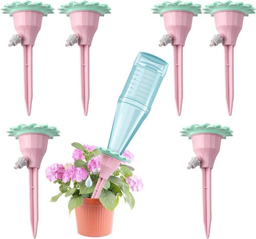 6 stuks irrigatiesysteem potplanten zelfbewatering waterdispenser voor planten verstelbaar eenvoudig om water te geven voor irrigatie van bloemen voor kamerplanten buiten
