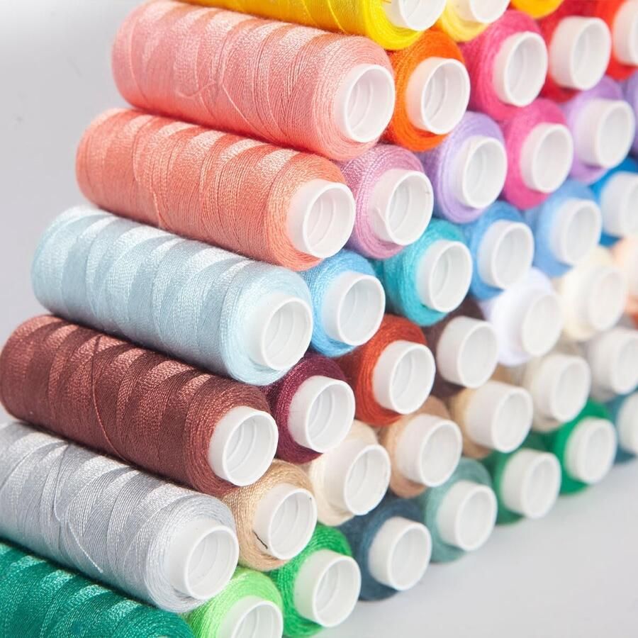 Naaigaren 72 STKS Kleuren All Purpose Polyester250 yd-s Draad kit voor Hand of Machine Naaien (72 Kleuren)