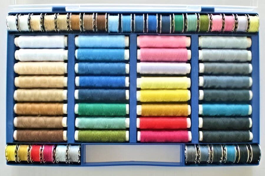 Naaigaren Set 403574-3 64-Delig Syngarn 100% Polyester Meerkleurig