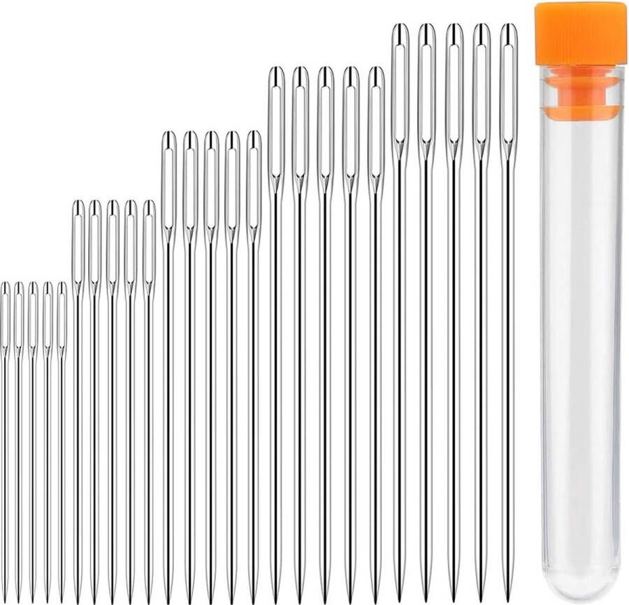 Naainaalden handnaalden 25 stuks grote naalden voor naaien handnaaien grote naalden van 4 2 cm 4 6 cm 5 2 cm 5 6 cm 6 cm