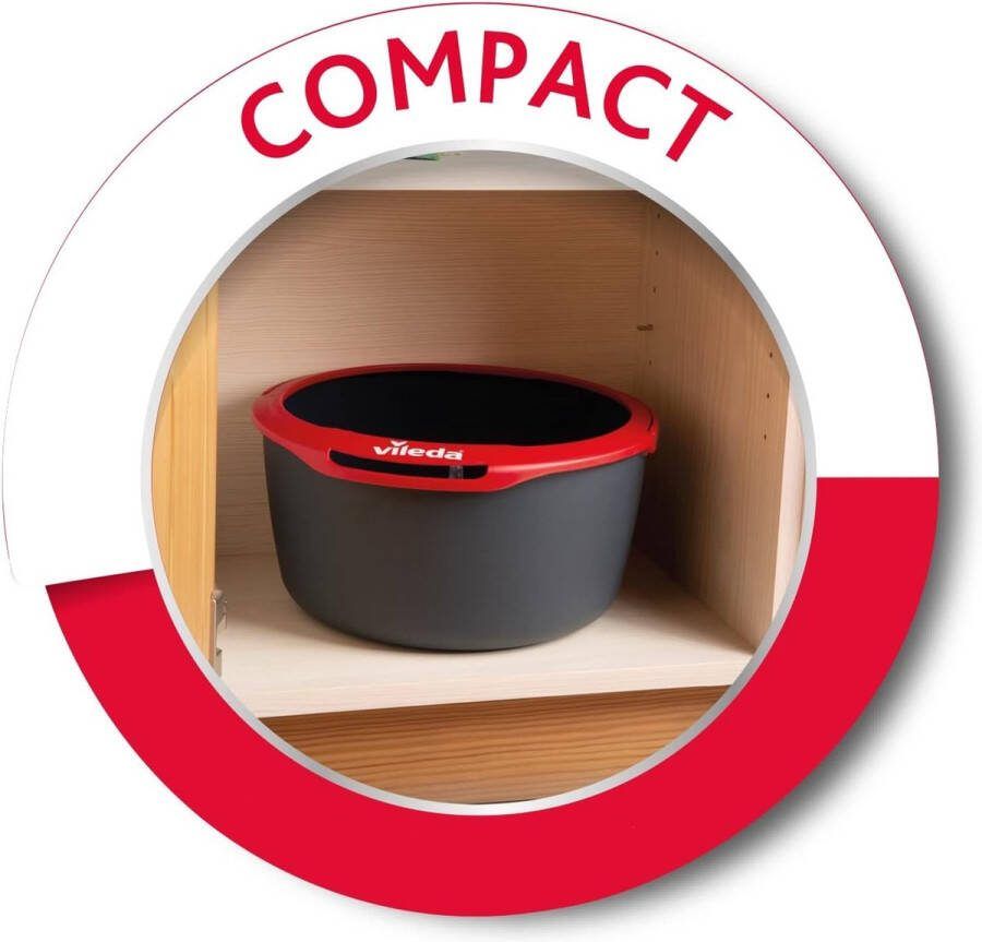Naar: Spin & Clean Mopset Compacte Emmer met Vileda