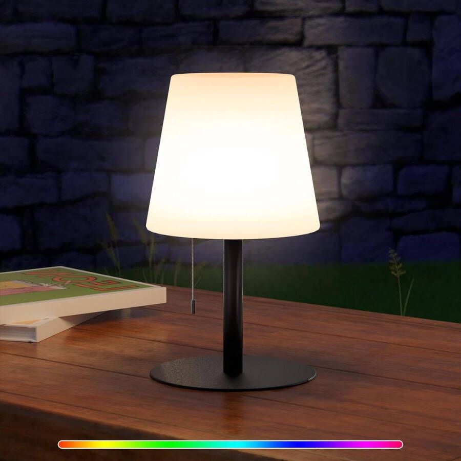 Nachtkastje RGB Kleuren Oplaadbaar Draadloze Tafellamp Led Nachtlampje voor Kinderslaapkamer met Metalen Basis