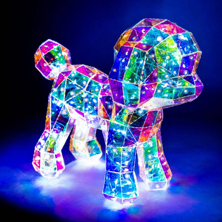 Kinder Nachtlampje 3D LED Regenboog Puppy Tafellamp Kinderen Baby