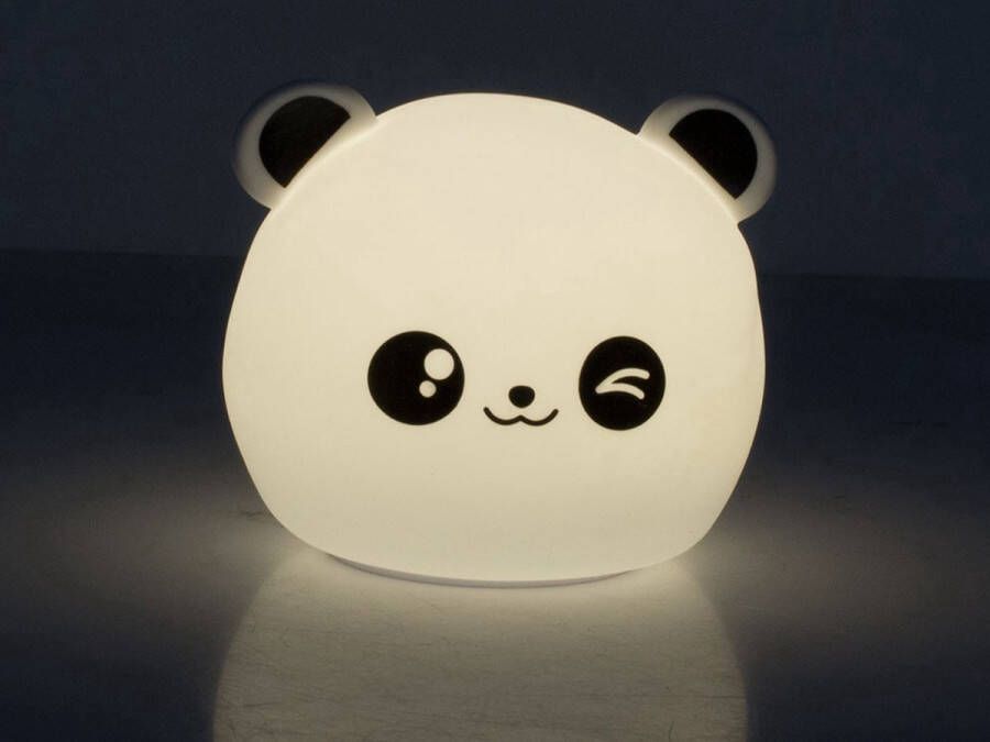 Nachtlampje kinderen kinderlampje panda 8 kleuren oplaadbaar USB Kindvriendelijk- nachtlampje baby Kinderlamp kerstcadeau