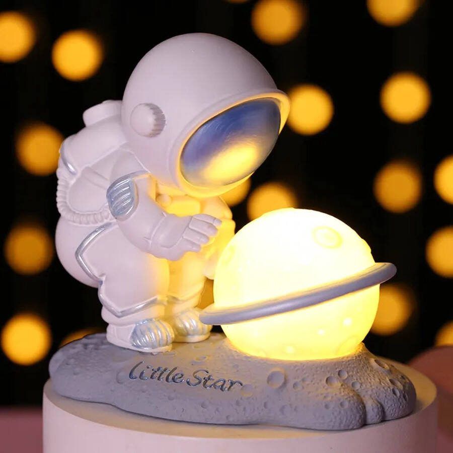 Nachtlampje Kinderlampje Luxe lamp Ruimte Thema LED Blauw