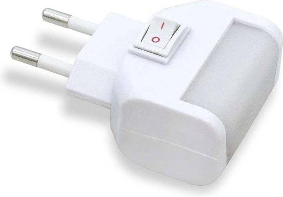 Nachtlampje met aan- uitschakelaar LED Wit Nachtlamp stopcontact